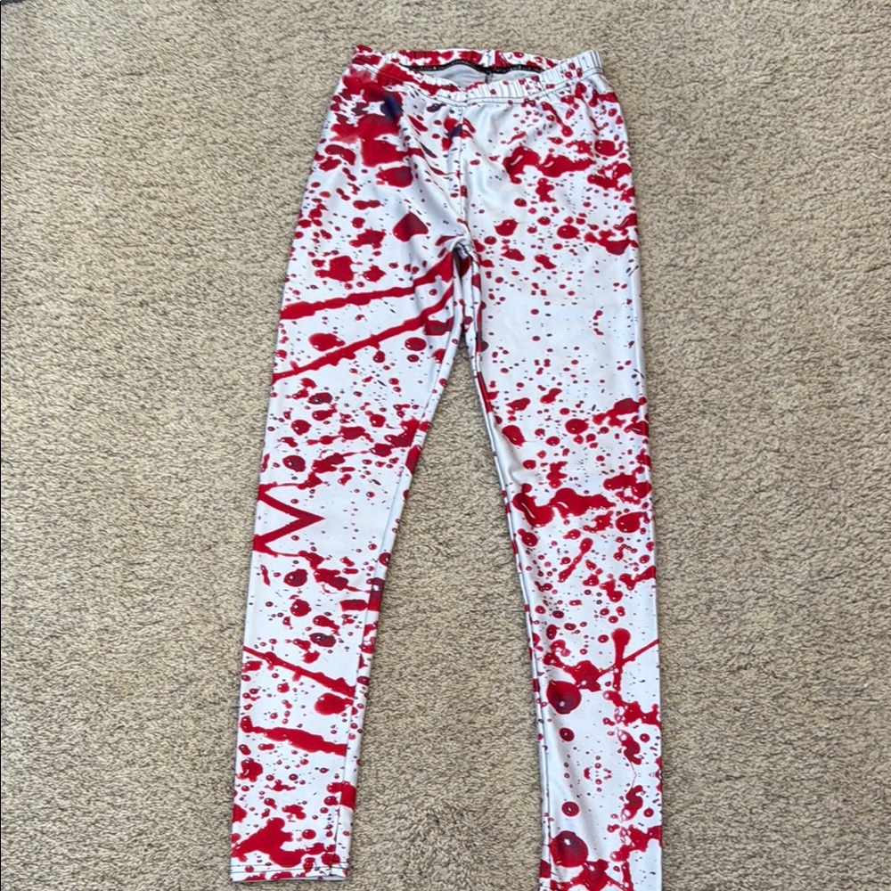 Blood Splatter Leggings EUC